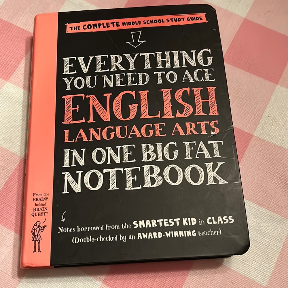 Middle School study guide for English/Language Arts. Never used.